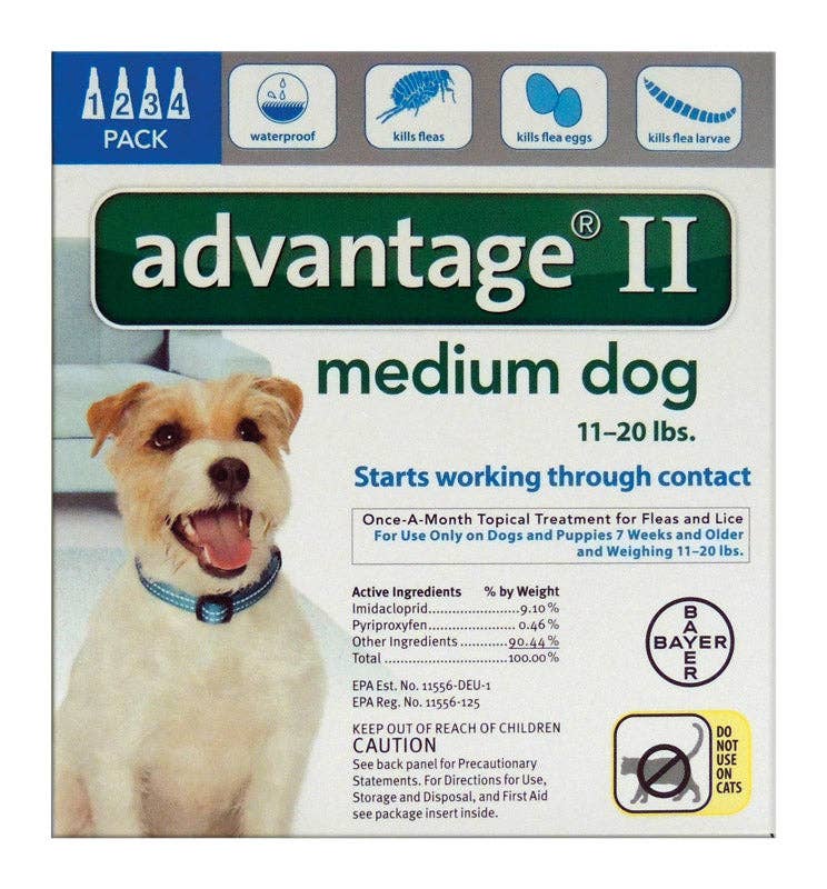 Everyday Supply Co - Wholesale Pet Flea/Tick Spray - Advantage II Dog Flea Drops, 0.14 oz - Imidacloprid/Pyriproxyfen0