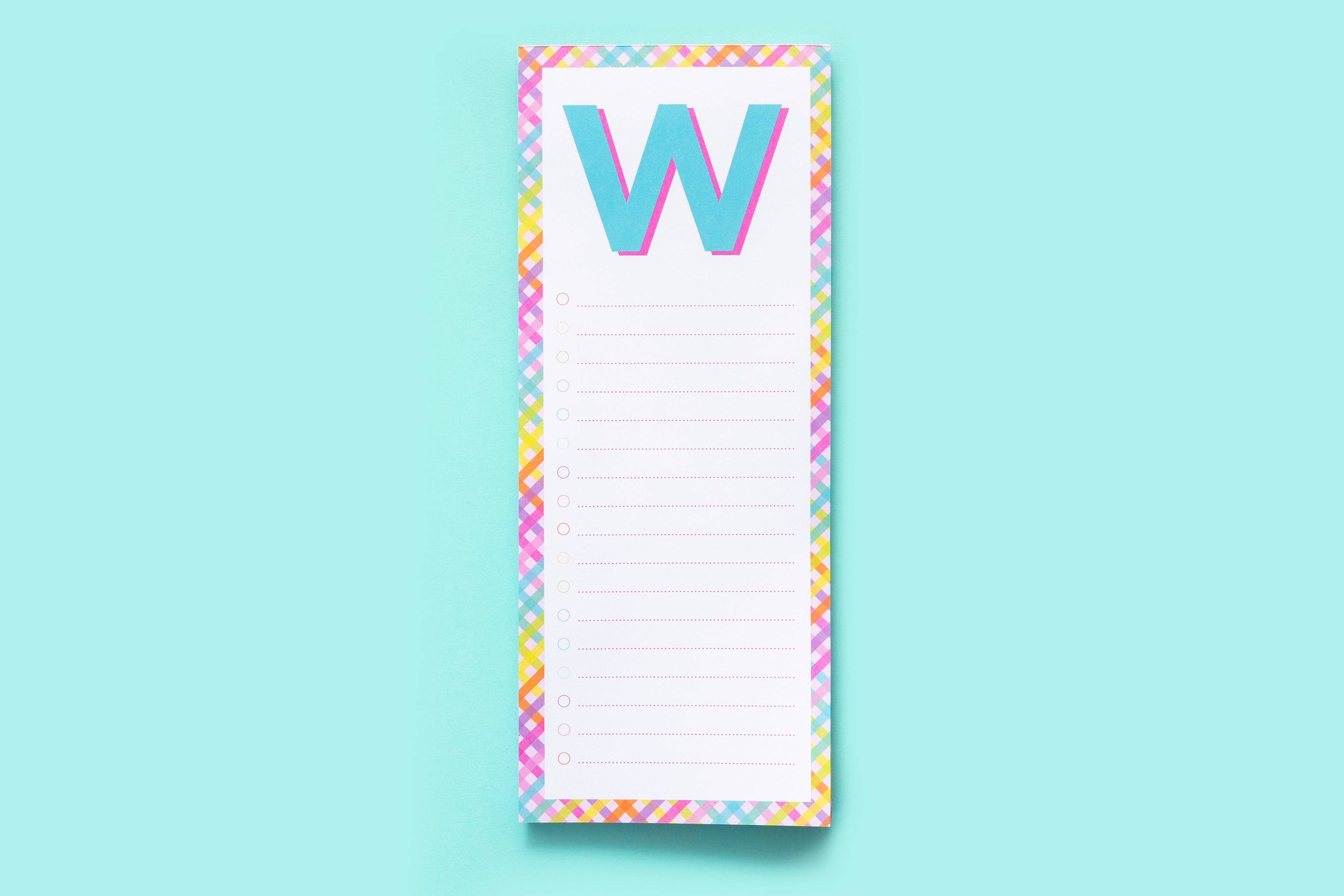 Taylor Elliott Designs - Vente Blocs-notes - Blocs de lettres A-Z - Chaque - Min. 4 (LP-A-Z)22