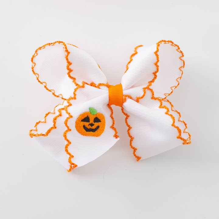 Auraquise - Wholesale Hair Accessories Set - Kids - Girls Halloween Pumpkin Ghost Orange Pink Headwear Bow2