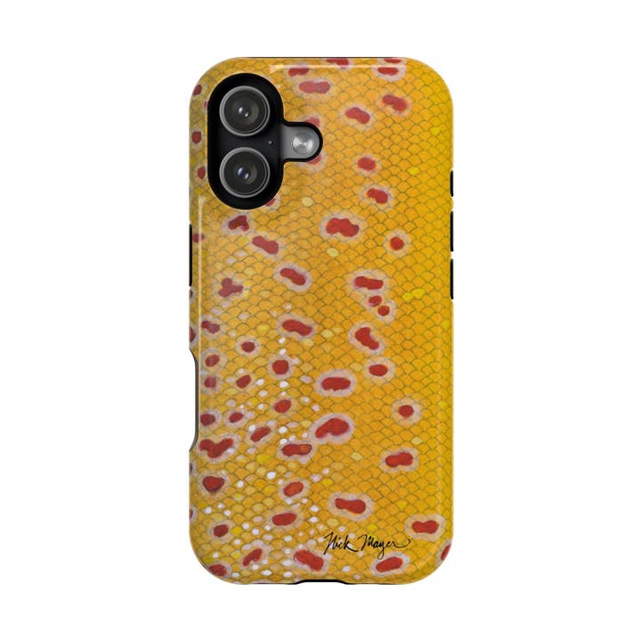 Brown Trout 3 Skin MagSafe iPhone Case for wholesale by Nick Mayer Art