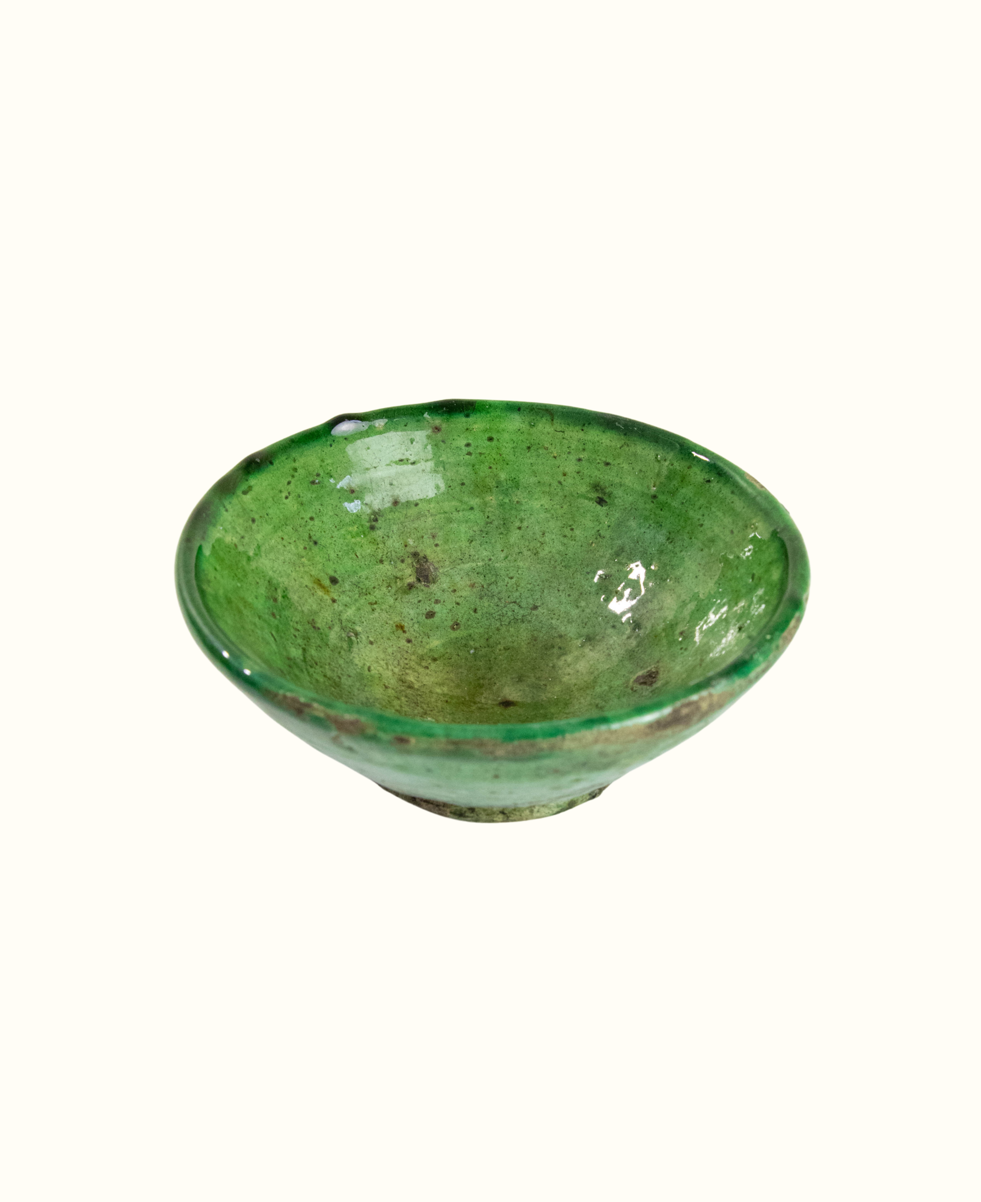 Maison Berber - Wholesale Decorative Plate/Dish/Bowl - Moroccan Vintage Tamegroute Green Glazed Bowl - 4 Sizes 3