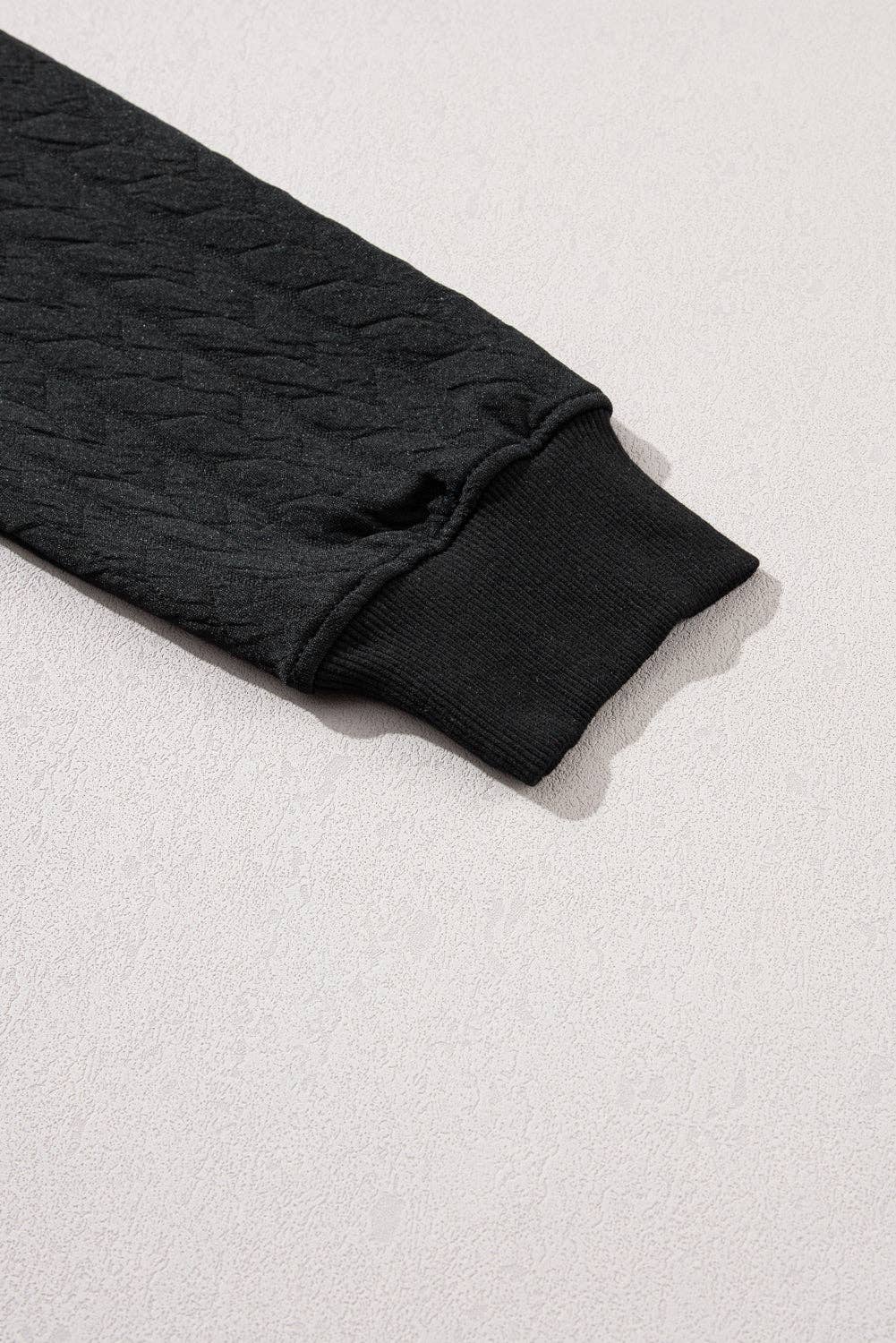 Suhkasana - Wholesale Sweatshirt - Women's - White LUCKY Chenille Embroidered Cable Knit Pullover Sweatshirt57