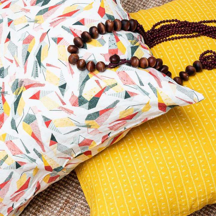 Square Cushion 80x80 — SABIÁ Motif for wholesale by Sabiá