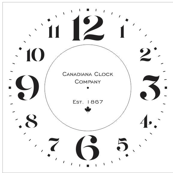 Horloge Canadiana M0219 — 24 po seulement pour la vente par Muddaritaville Studio