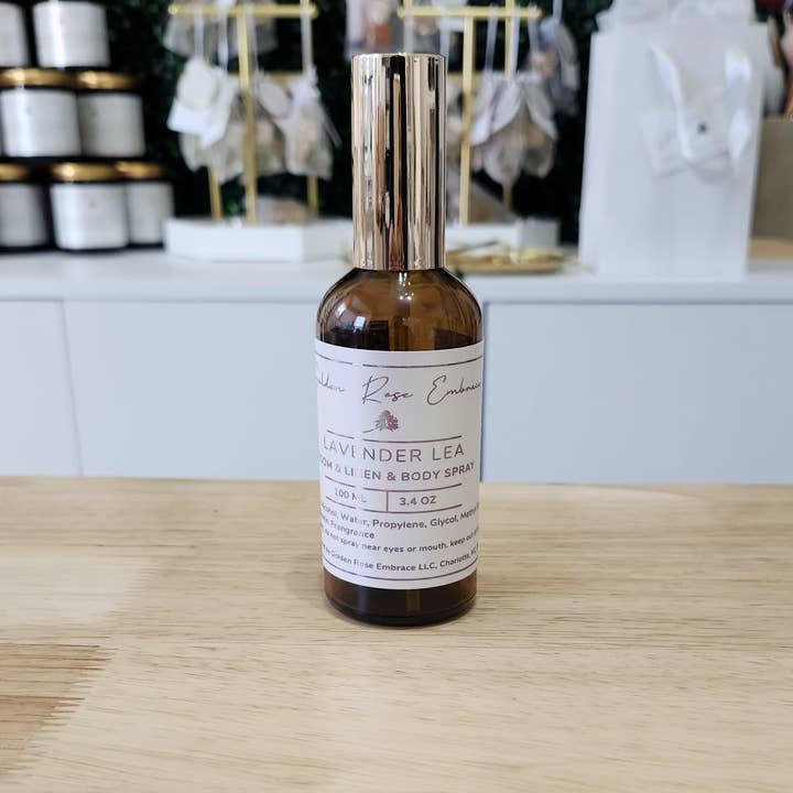 Lavender Lea Room/Linen/Body Spray 3.4 oz for wholesale by Golden Rose Embrace