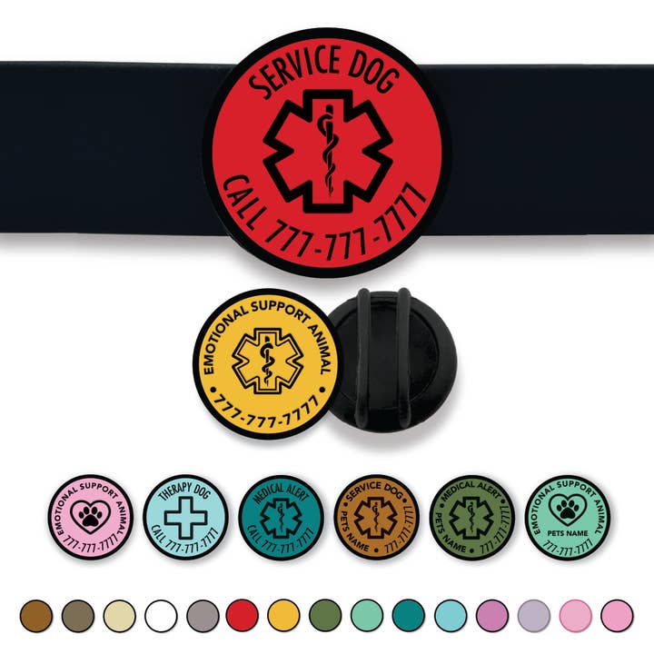 Slide-On Silicone Pet ID Tag | Emergency Alerts for wholesale by Besties Pets