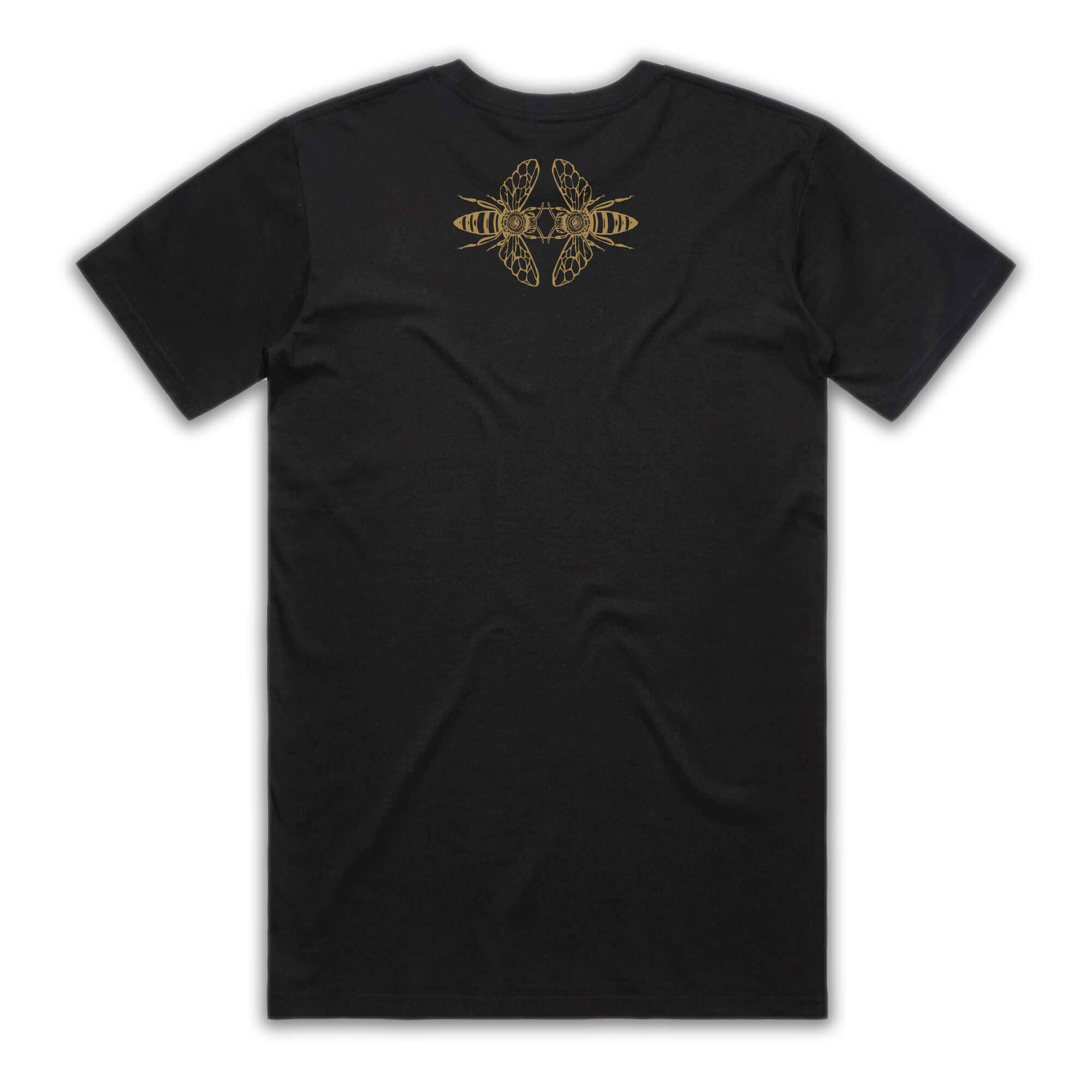 Art of Zig - Wholesale Screen Printed T-Shirt - Unisex - BEE FLOWER Black Staple T-Shirt3