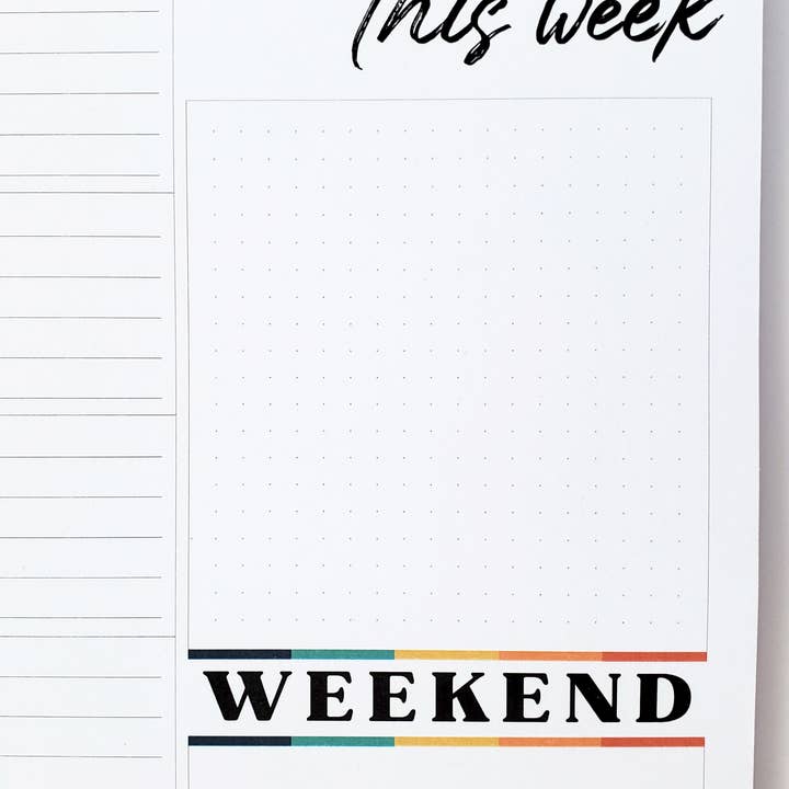 Lucky Dog Design Co. - Wholesale Planner - Color Block Weekly Planner Pad3