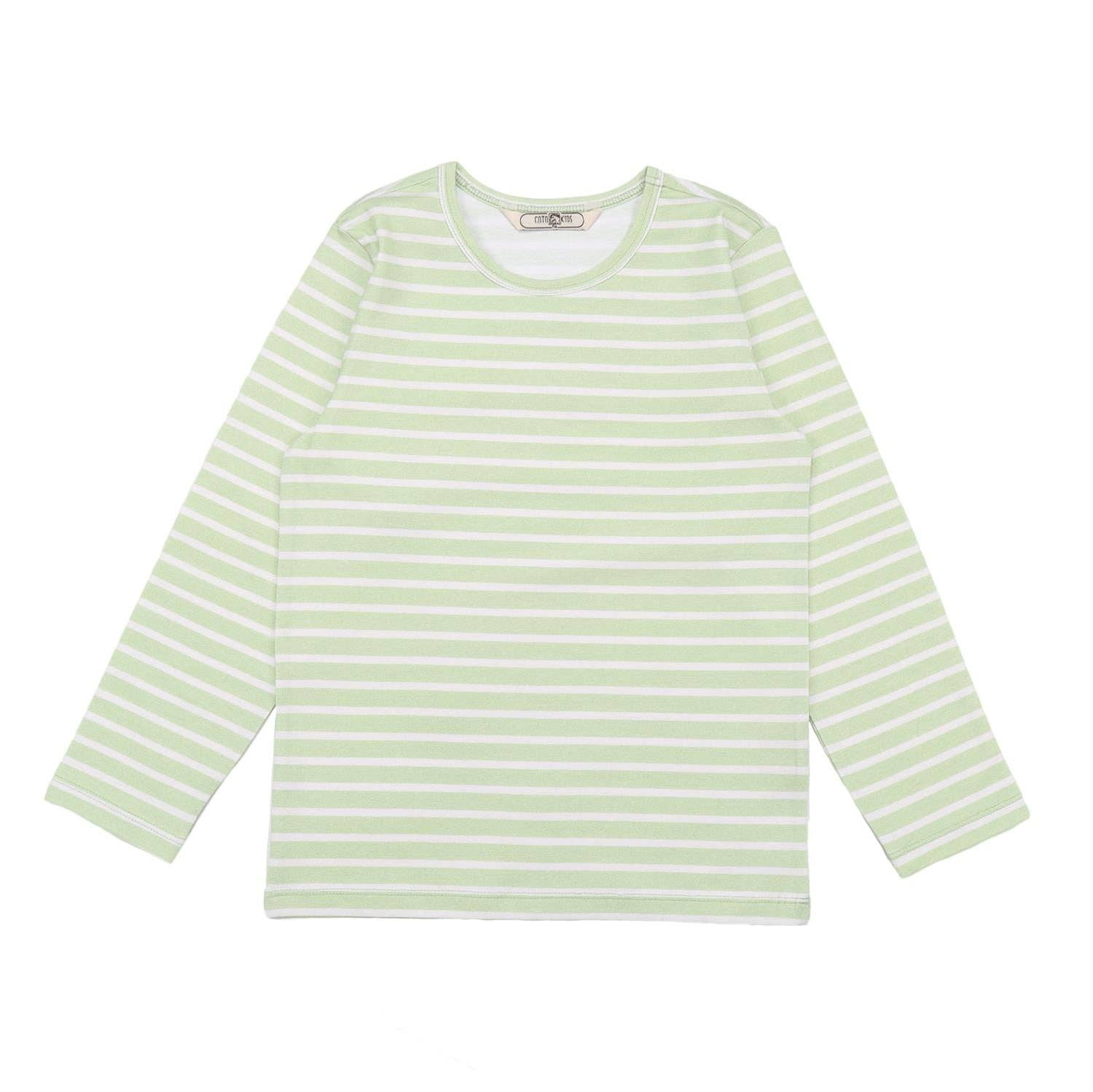 walkiddy - Wholesale T-Shirt - Kids - Green stripes 14-Shirt0