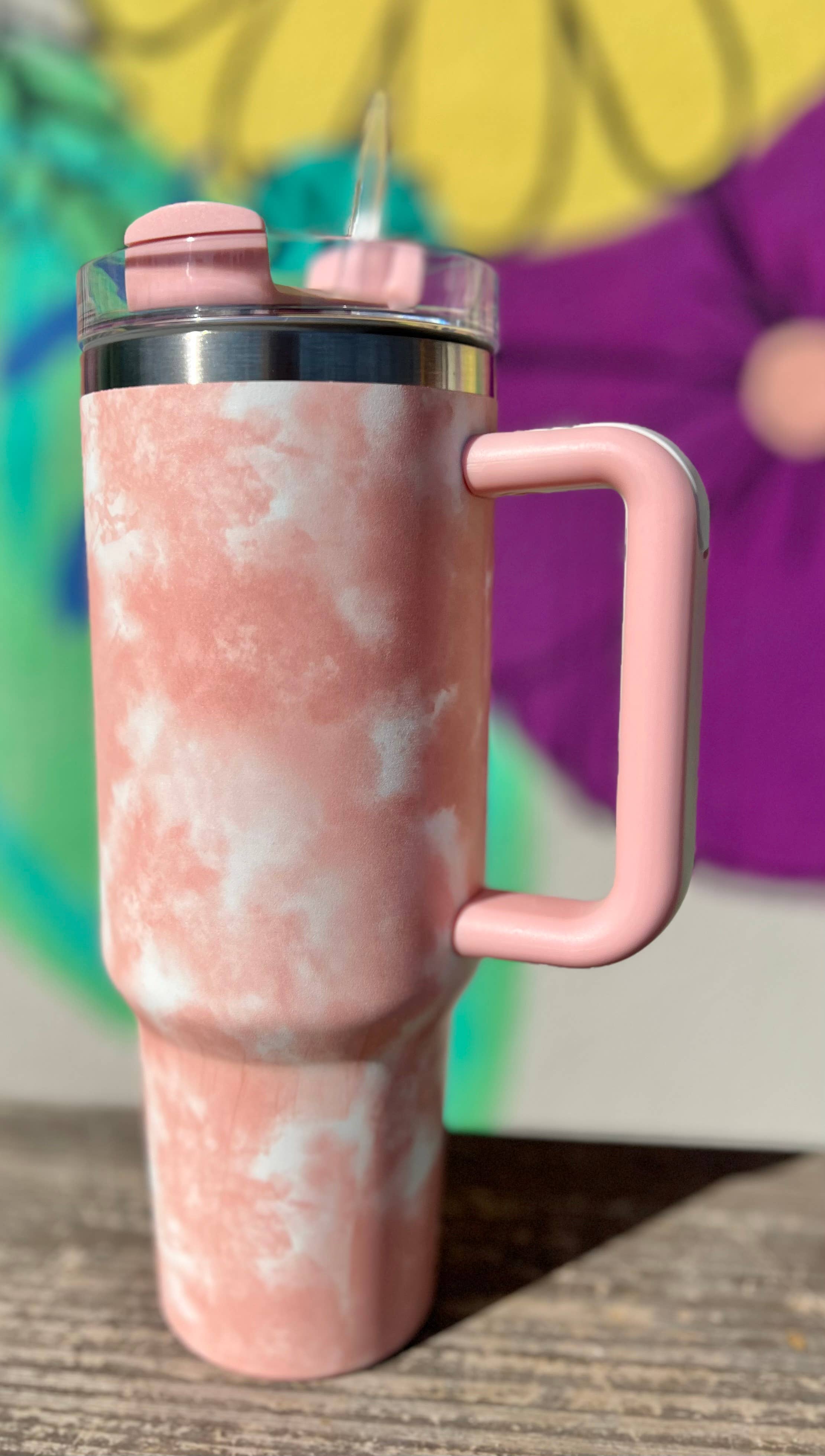 Briano Wholesale - Wholesale Insulated Mug/Tumbler - Tie Dye Cloud 40oz Tumblers6