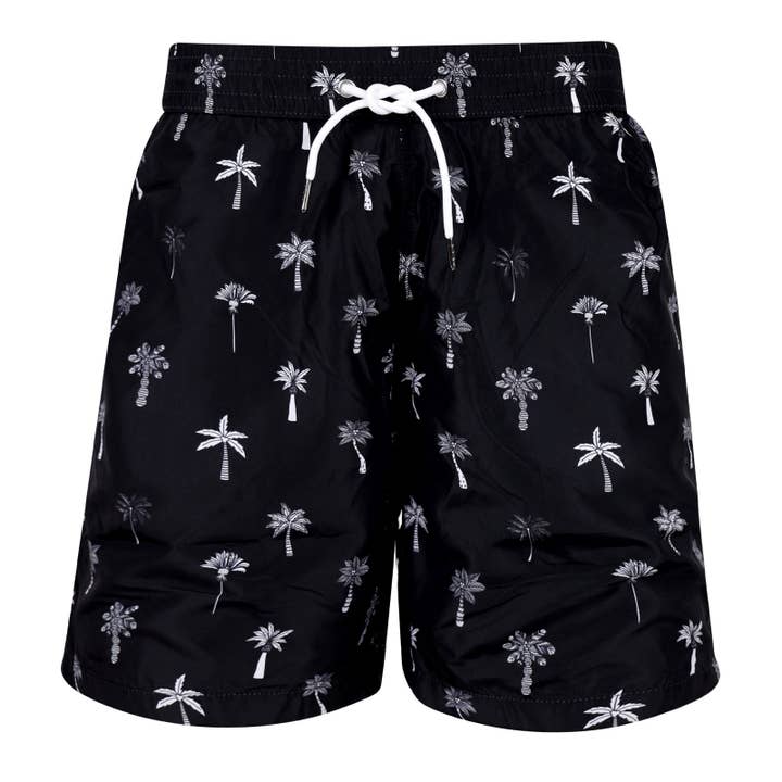 CALÇÕES DE BANHO PALM PRETO por atacado de ANDRREW & COLE