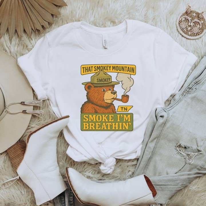 Haverly and Co. - Wholesale Screen Printed T-Shirt - Women's - THAT SMOKEY MOUNTAIN AIR MORGAN WALLEN TN GRAPHIC TEE2