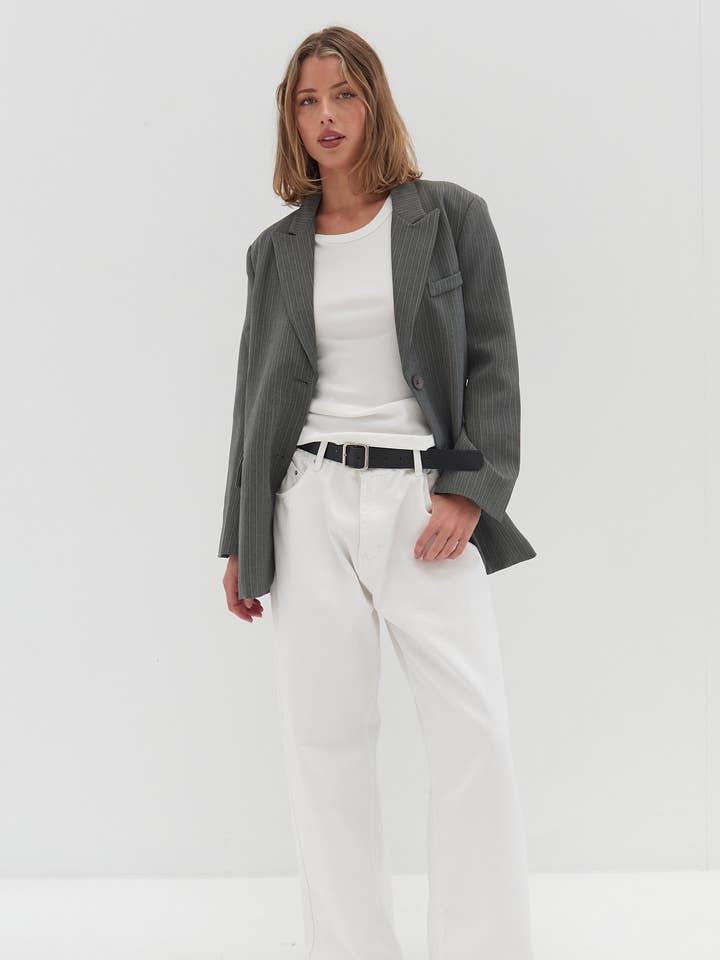 Eve Blazer - Grå för wholesale av Style Addict