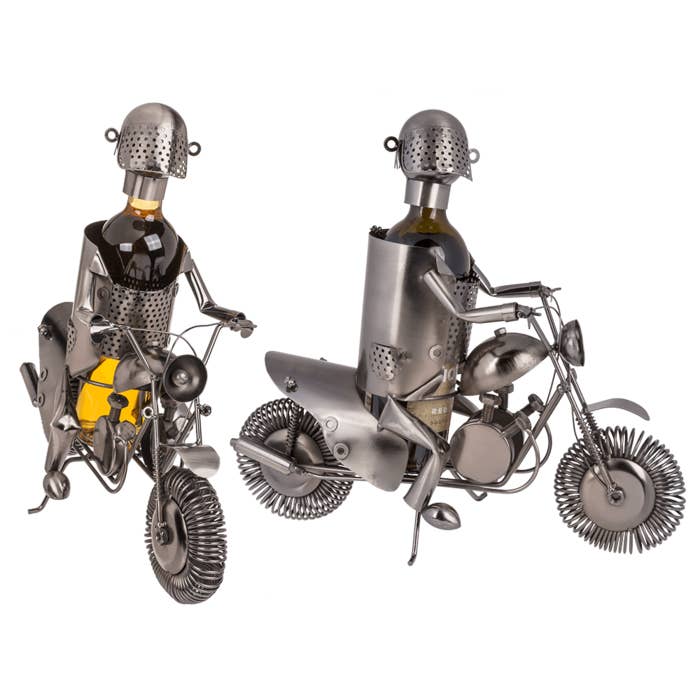 Metal flaskeholder, Biker II, for engroshandel hos Out of the blue KG