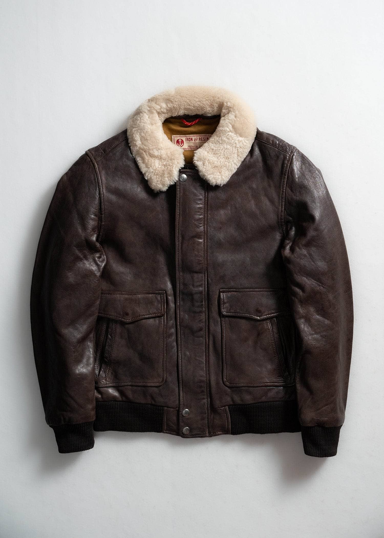 Iron & Resin – wholesale Leather jacket – Men′s – Hanson Cow Leather Jacket3