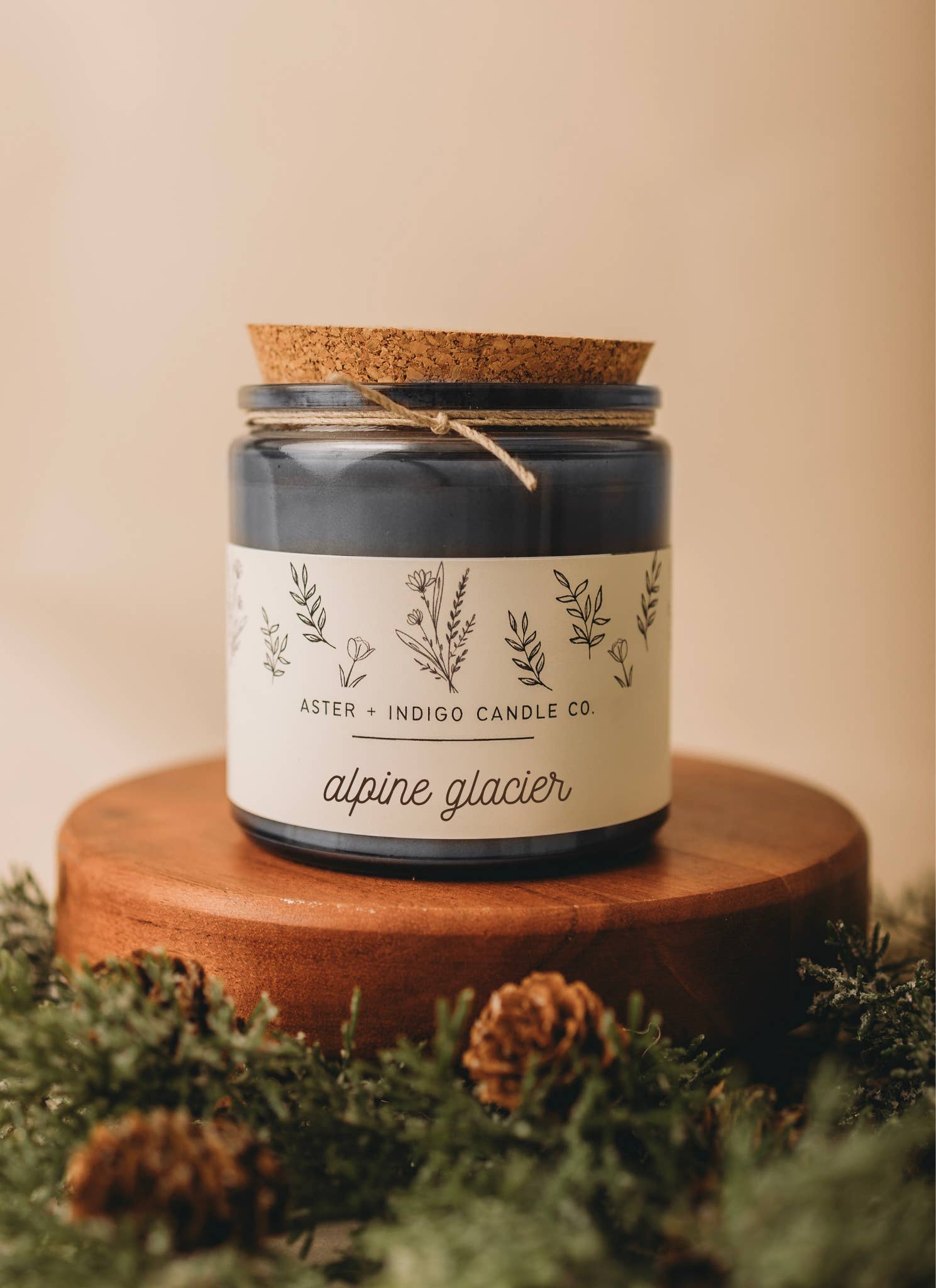 Aster + Indigo Candle Co. - Wholesale Jar/Filled Candle - Alpine Glacier | NEW Winter | Christmas Candle