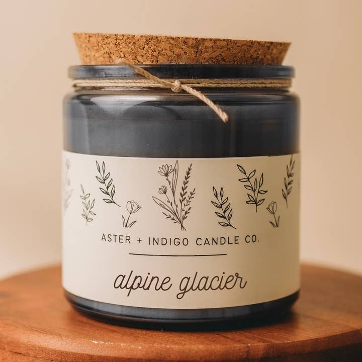 Aster + Indigo Candle Co. - Wholesale Jar/Filled Candle - Alpine Glacier | NEW Winter | Christmas Candle0