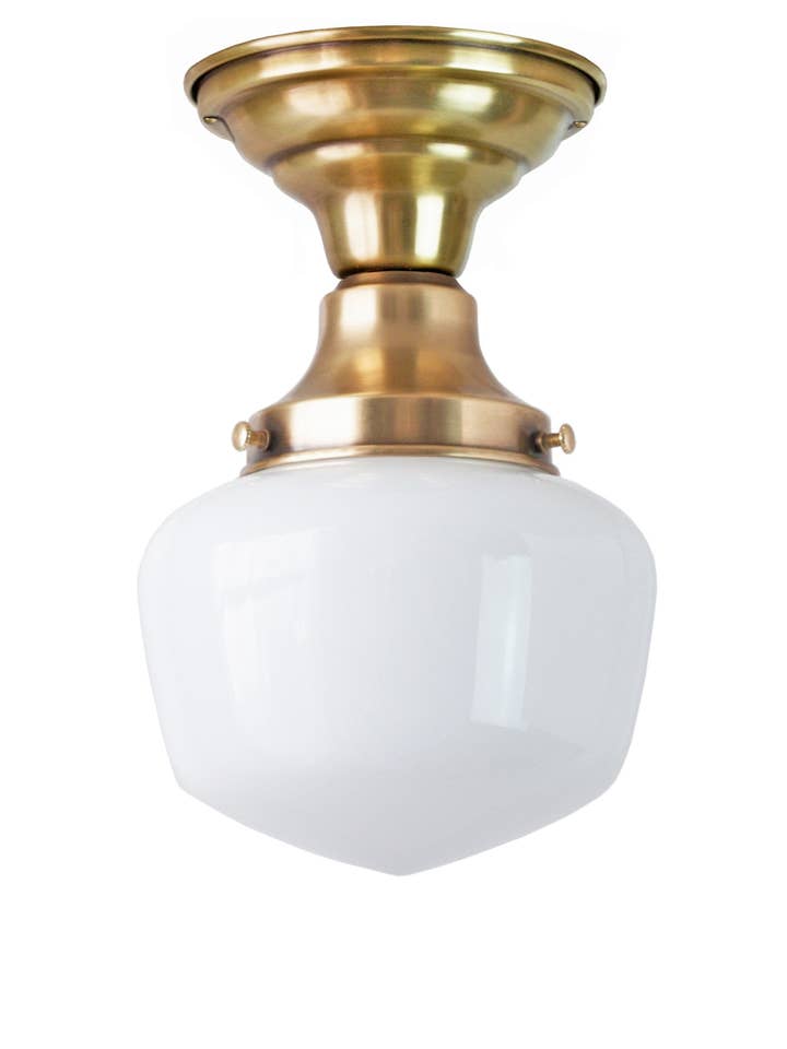 Traditional Schoolhouse Ceiling Fixture, 6" for wholesale by Fox Mill Lighting & Supply Co.