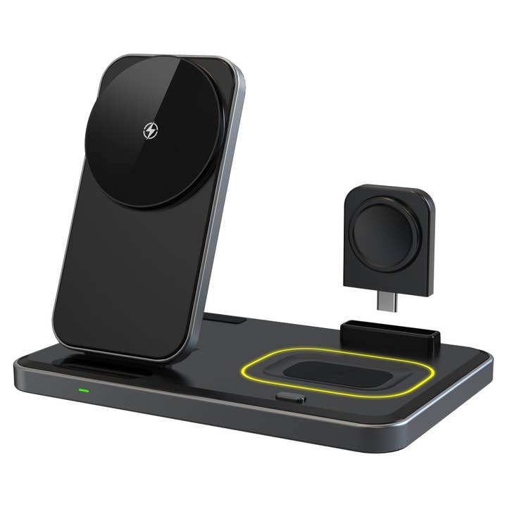 LAX Gadgets - Wholesale Charger - Flat Folding 3-in-1 Fast Wireless Charger -Retail Packaging22