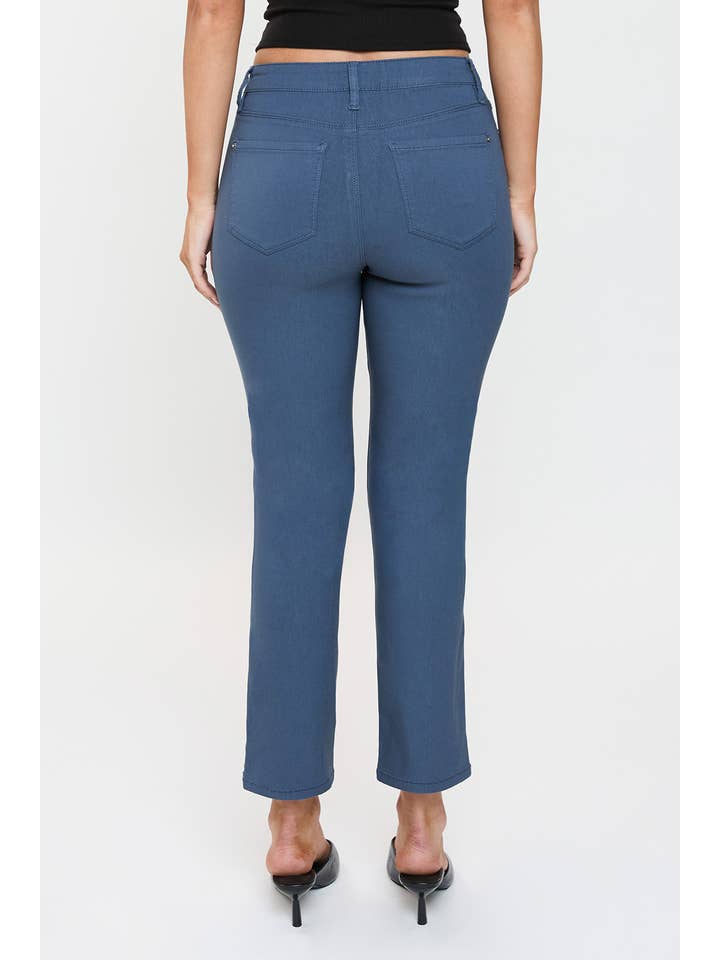 YMI – wholesale Byxor - Dam – Högmidjade Hyperstretch Beskurna Raka Byxor-P04123126