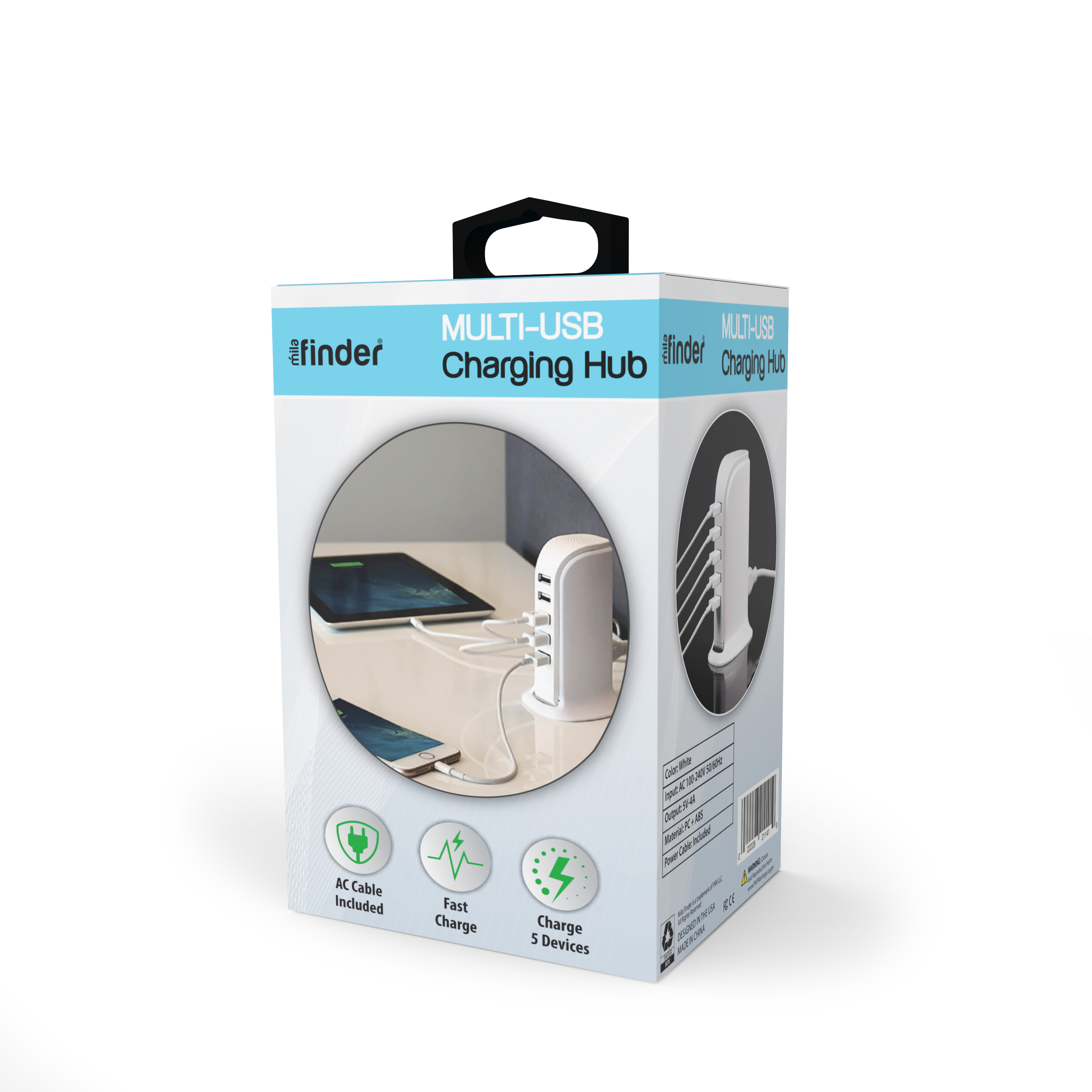 Mila Wholesale - Wholesale Charging Dock - Multi-USB Charging Hub0