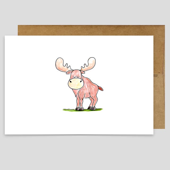 Moose - Greeting Card for wholesale by Kevin & Kaia