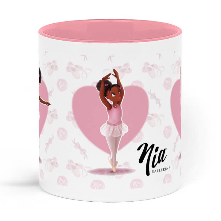 Nia Ballerina Mug | Kids Drinkware | Children Pink Cup🩰 for wholesale by Nia Ballerina