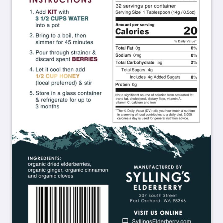 Sylling'S Elderberry - Wholesale DIY Drink Kit - Elderberry Syrup Do It Yourself Kit