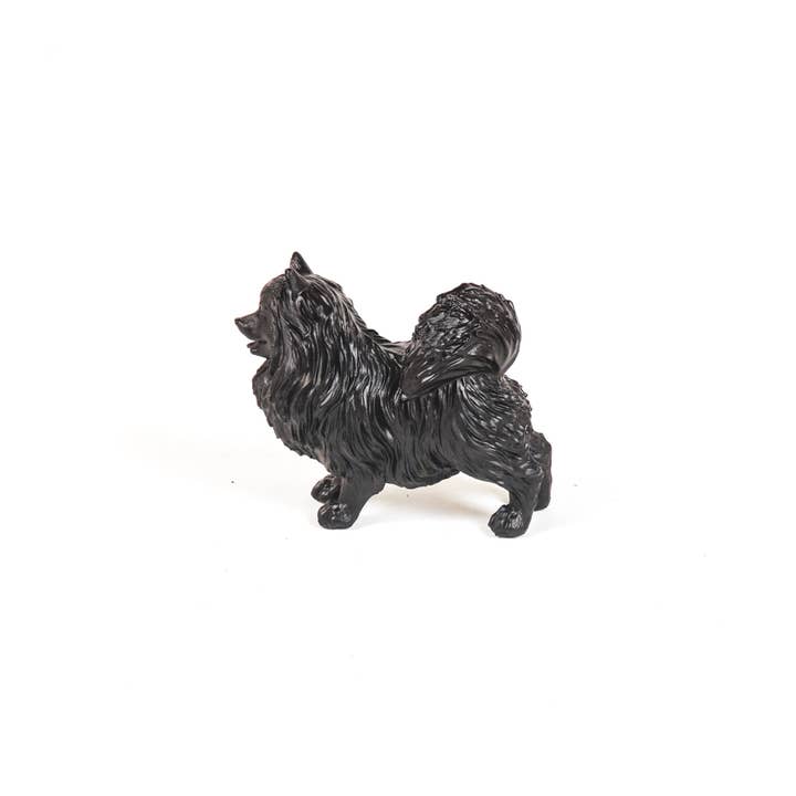 Housevitamin bv - Wholesale Decorative Figurine - HV Black Pomeranian - 23x10x18cm
