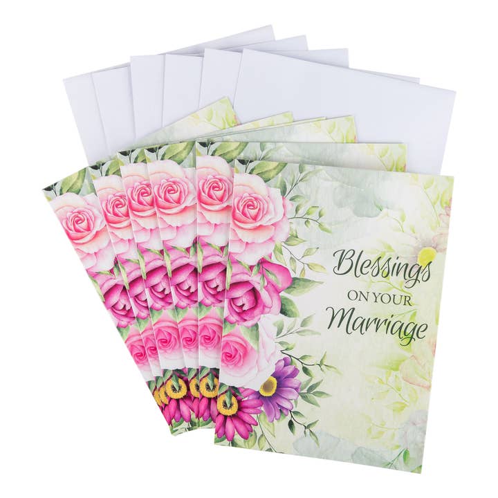 Divinity Boutique - Wholesale Wedding Card - Single Cards - Wedding - Blessings Psalm 128:5 (6 Pk)