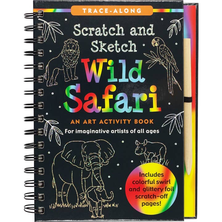 Peter Pauper Press - Wholesale Sketchbook/Sketchpad - Scratch & Sketch Wild Safari