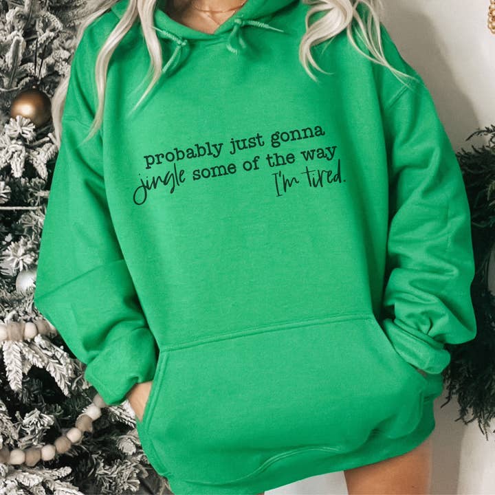 Trendznmore - Modern Graphic Apparel - Wholesale Hoodie - Women's - Jingle Some of the Way Funny Women's Christmas Hoodie2