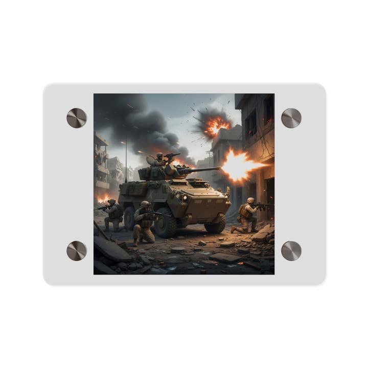 Acrylic Wall Art Panel - Marine LAV in support of the 2nd Battle of Fallujah for wholesale by MIP