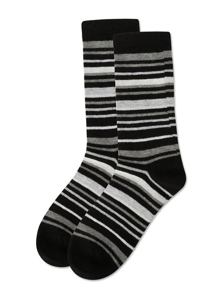 Infinity Classics International Inc. - Wholesale Socks - Women's - Women's Striped Cashmere Crew Socks