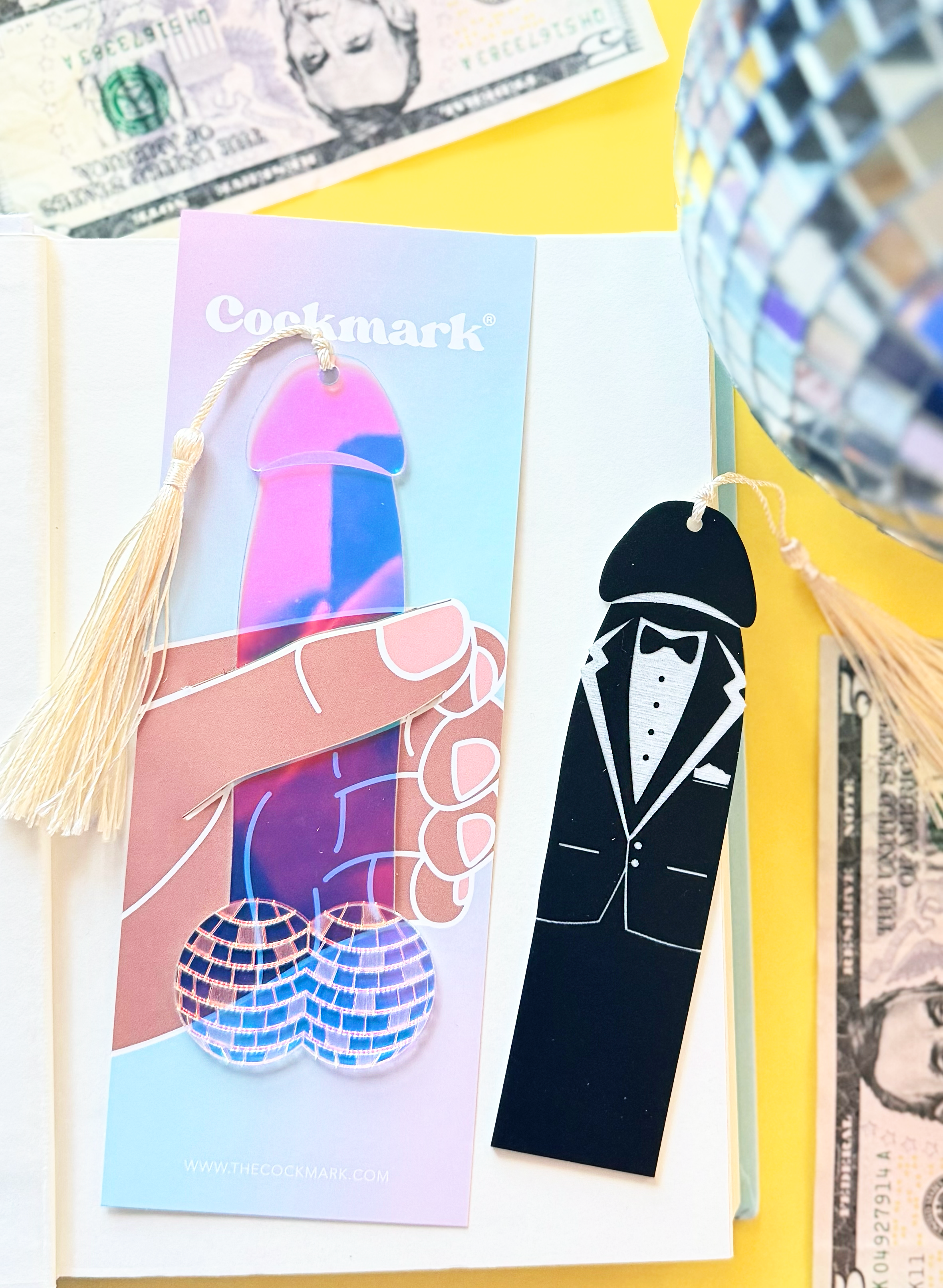 Cockmark - Wholesale Bookmark - Discoballz Cockmark Bookmark2