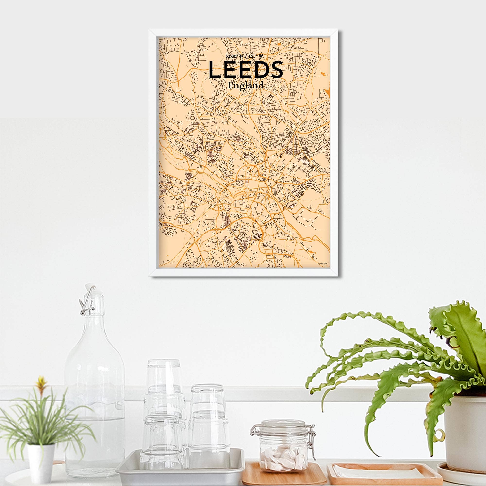 OurPoster.com – wholesale Poster – Leeds karta affisch79