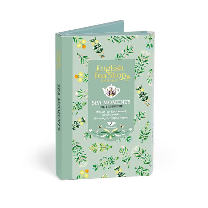 English Tea Shop - Wholesale Tea Bags - ETS - Tea Gift Tea-Poetry "Spa Moments", 8 Tea Bags, ORGANIC