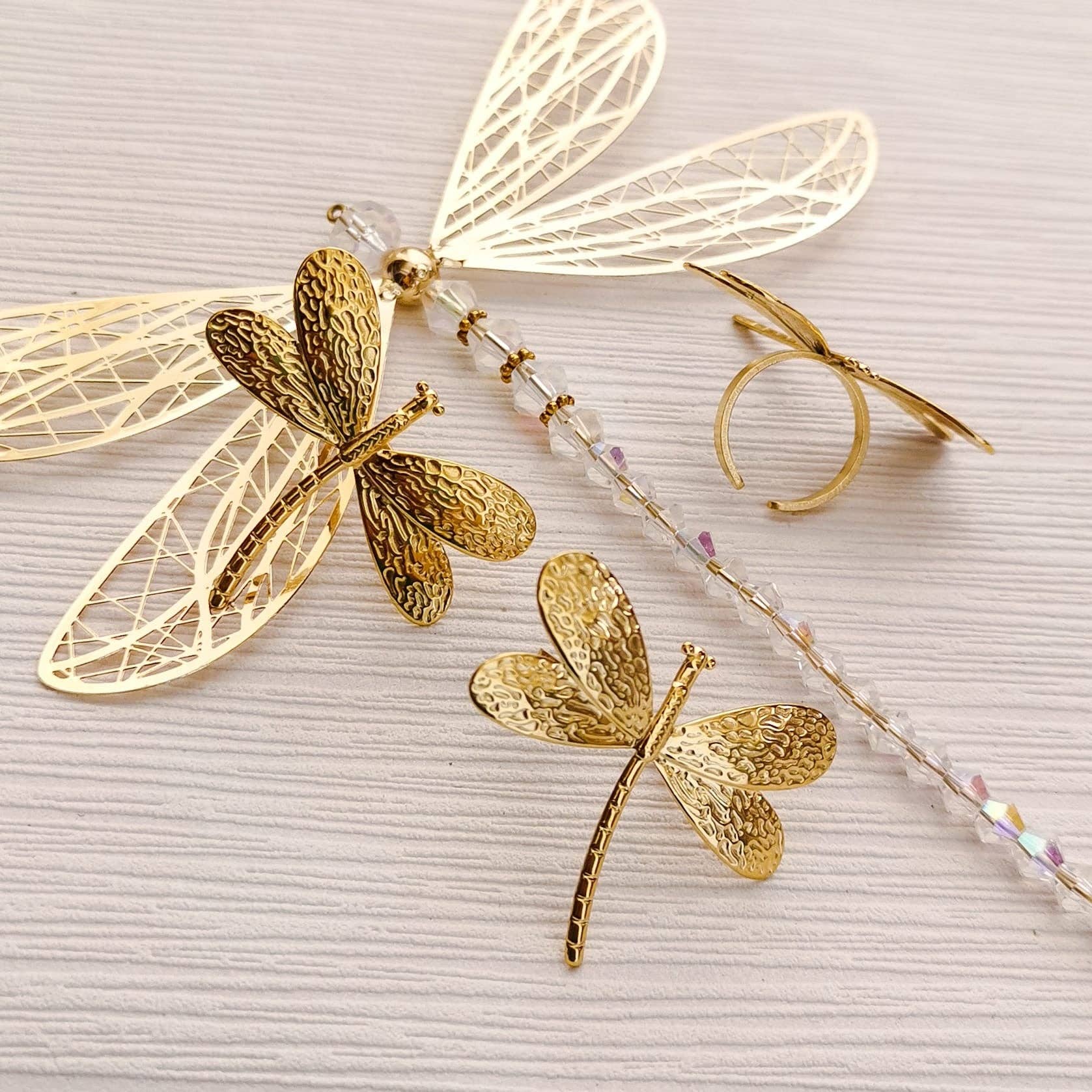 Pampa Mia - Vente Bague de cocktail/de cérémonie - Bague libellule1