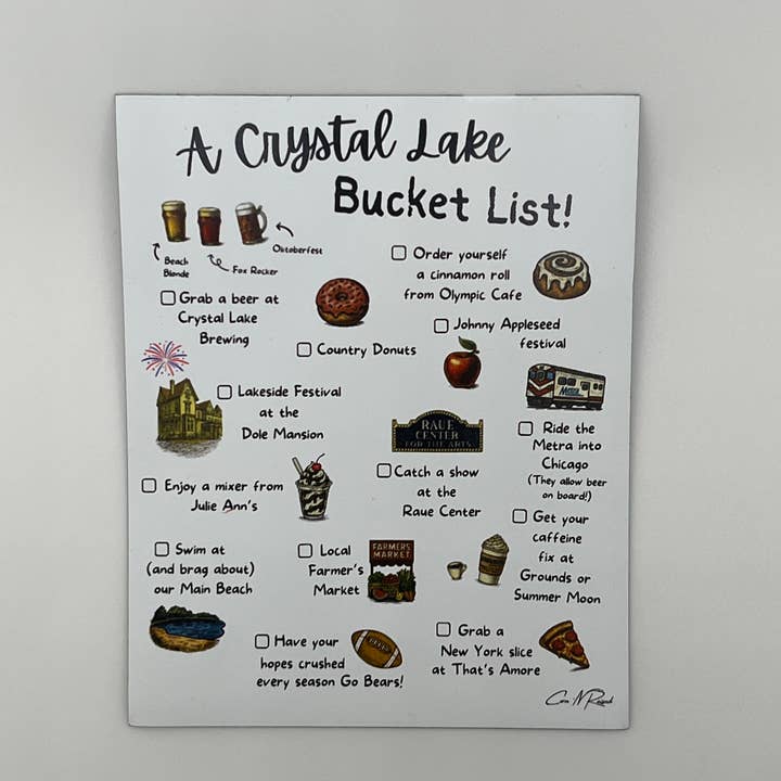 Imán de la Lista de Deseos de los Locales de Crystal Lake para venta al por mayor de Corn 'N Raised