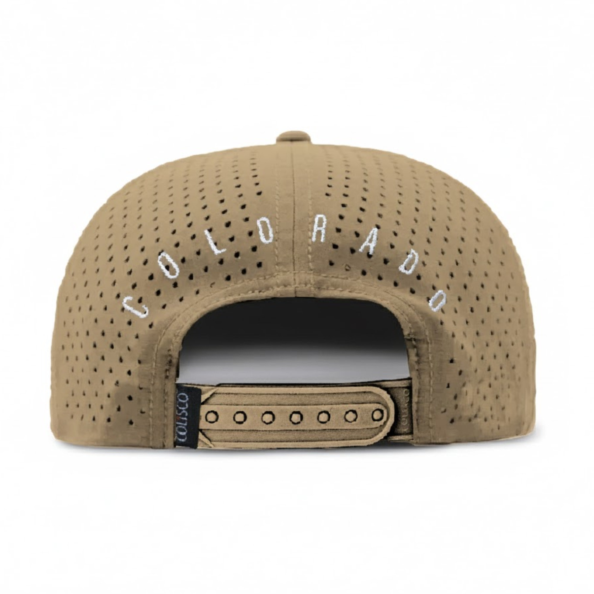 Tan Unisex Colorado Mountain Bike Performance Cap for wholesale on Faire2