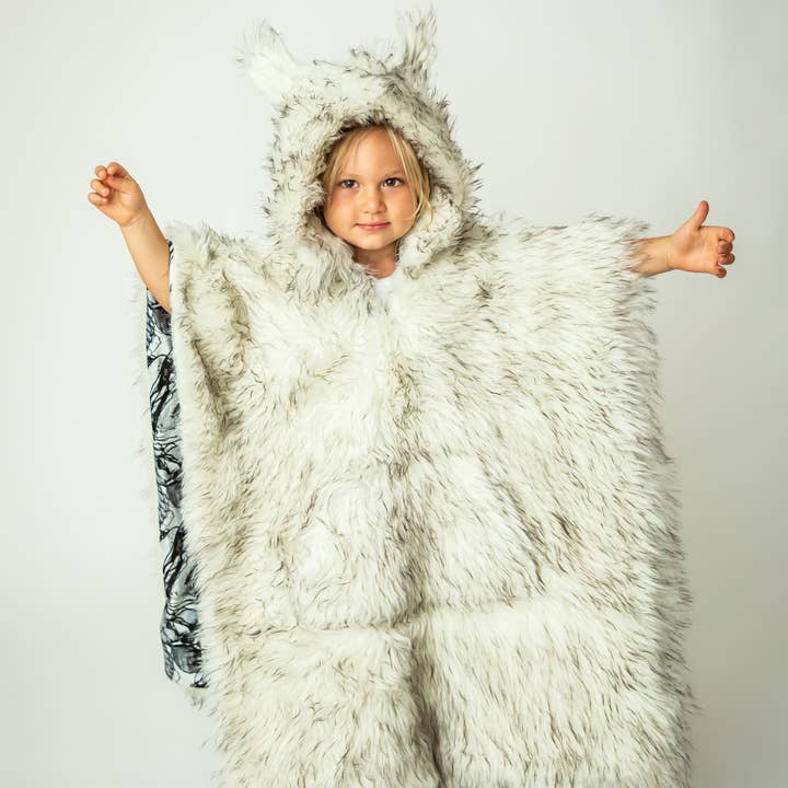 Birdy Boutique LLC. - Wholesale Poncho Towel - Kids & Baby - Faux Fur and Watercolor Flowers Car Seat Poncho for Toddlers8