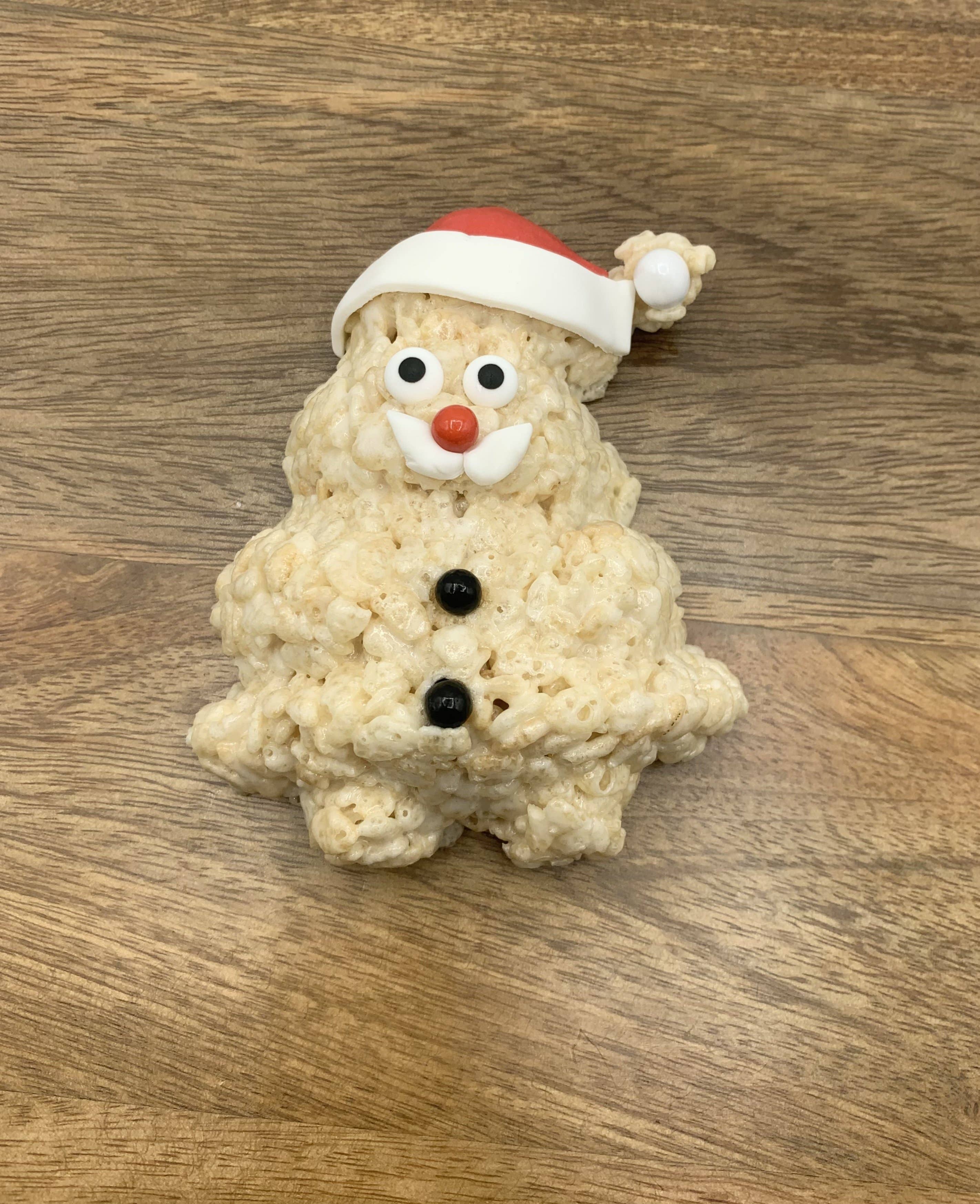 Creative Crispies Co. - Wholesale Biscuit - Christmas Santa Clause Rice Crispie Treats - Case of 12