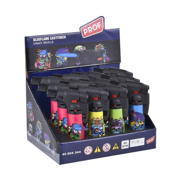 PROF - Wholesale Lighter - Crazy Skulls decor torch lighter0