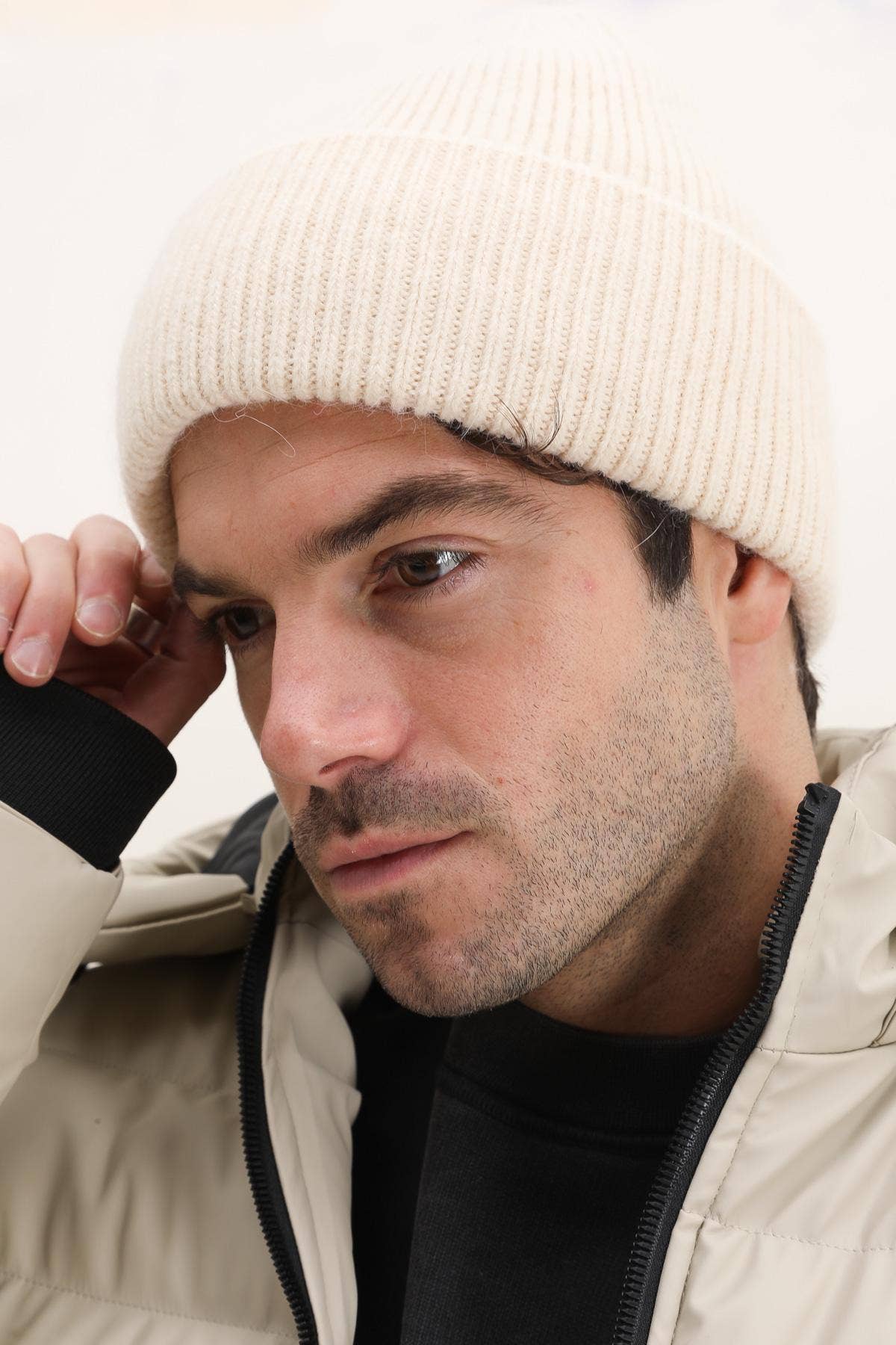 Hologramme Paris - Wholesale Beanie - Men's - Classic plain Angora hat