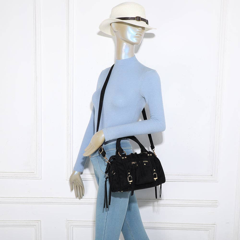 Gallantry – wholesale Shoulder bag – women's – Skyla Small Golden Suede10