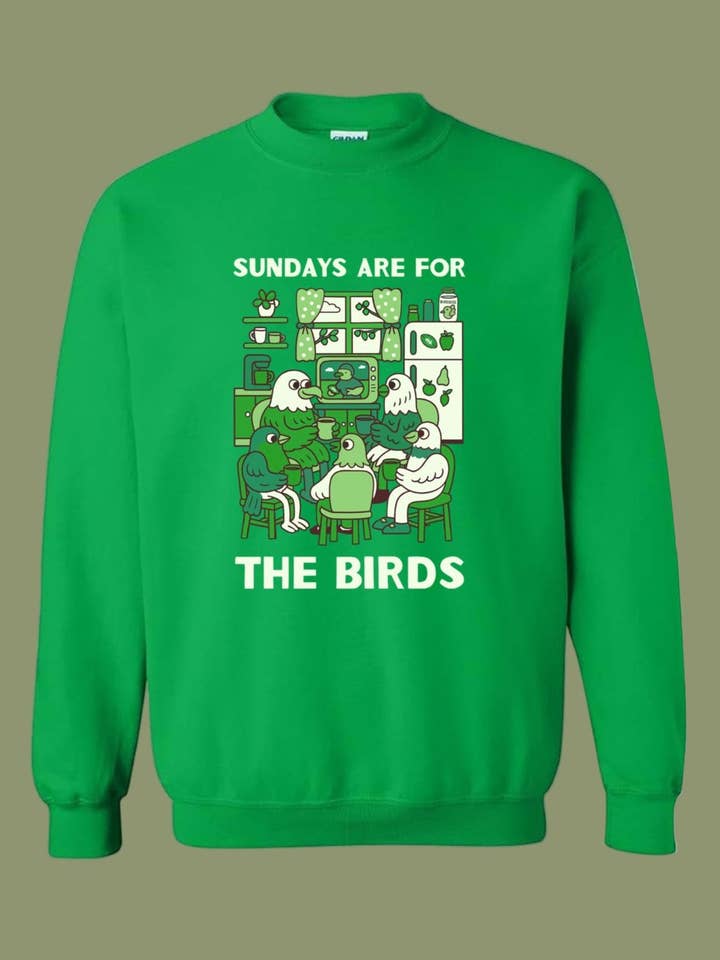 Sundays Are For The Birds Crewneck for wholesale by Dainty Studios