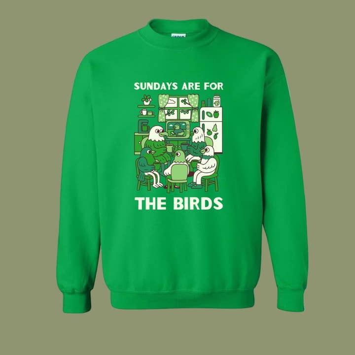 Sundays Are For The Birds Crewneck for wholesale by Dainty Studios