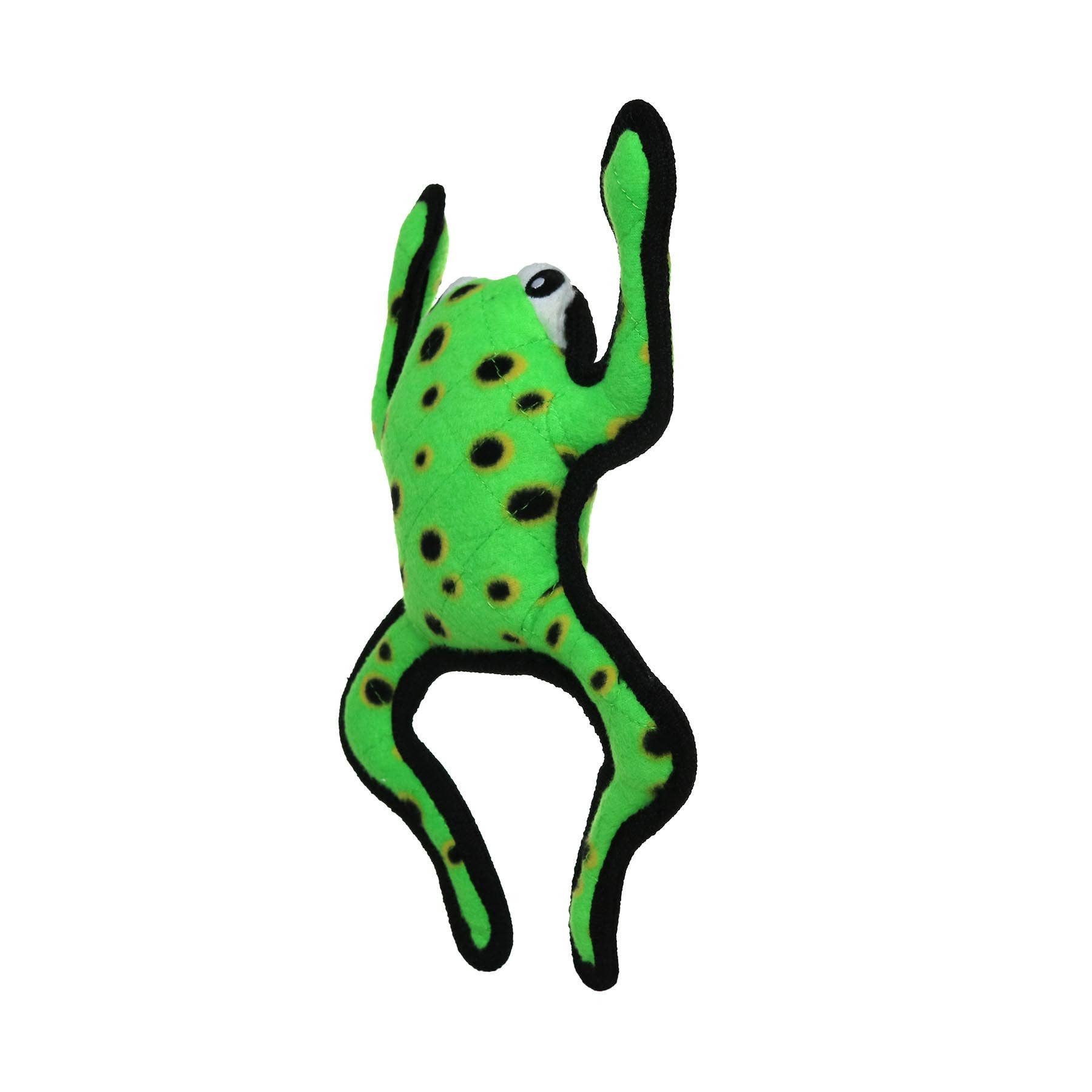 Tuffy Dog Toys - VIP Products - Venta al por mayor Juguete de goma - Perros - Juguete para perro Tuffy Desert Phrog saltarín, duradero y resistente con chirriador1