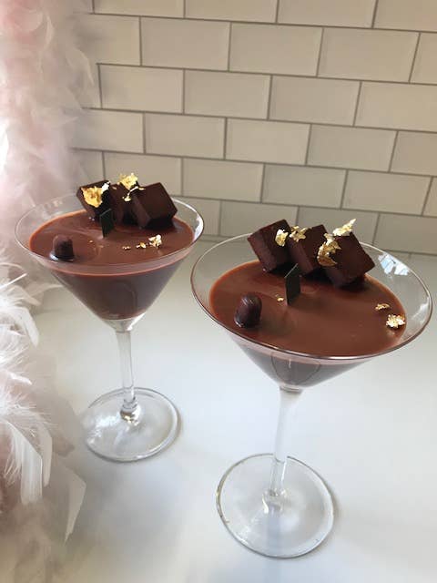 Soy Candle chocolate coffee Martini for wholesale by Honeycat Cosmetics