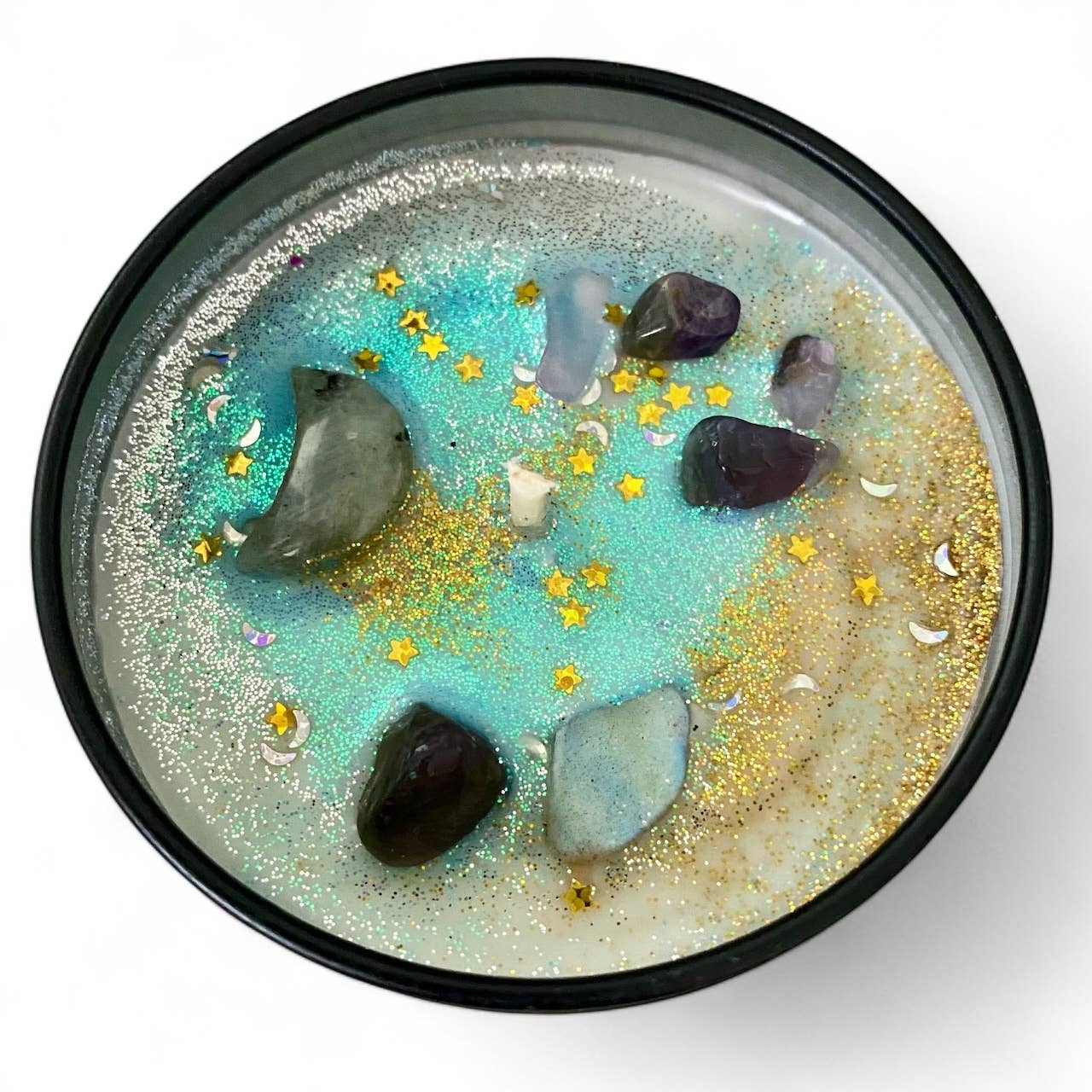 Raven’s Hearth – Großhandel Kerze im Glas / gefüllte Kerze – The Moon Tarot Sojakerze | Wasser, Sandelholz & Lavendel1